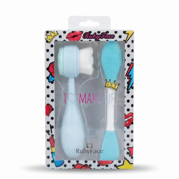 Ruby Face Brush 2pcs Kit (PVC), foto 2