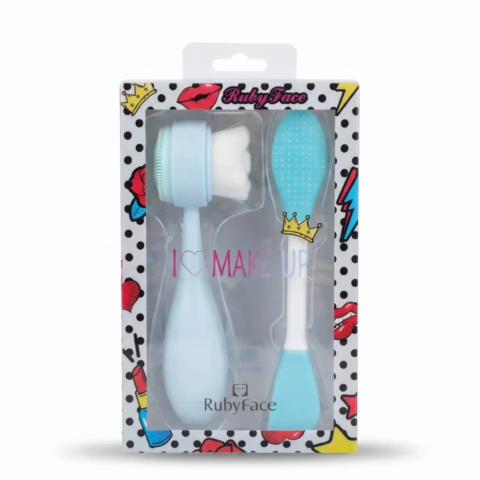 Ruby Face Brush 2pcs Kit (PVC), foto 2