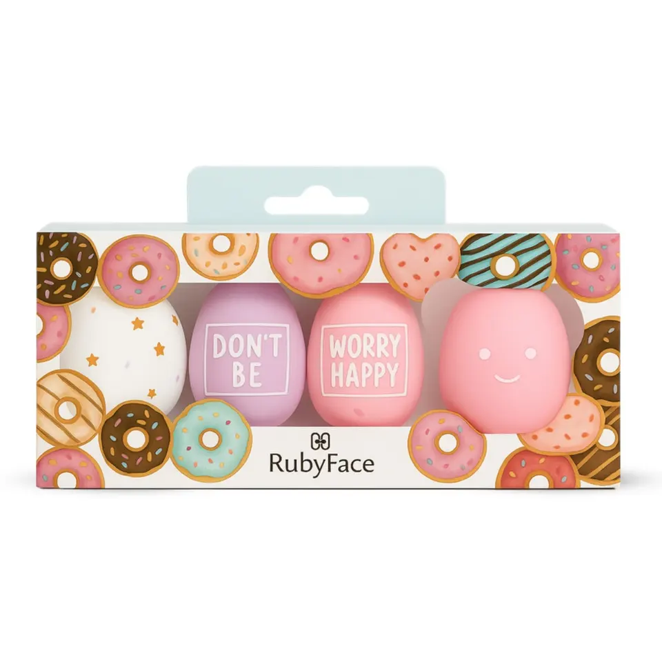 Ruby Face Sponge Facial 4pcs/Puff Rect, foto 1