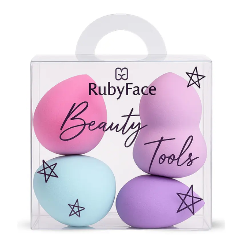 Ruby Face Sponge Facial 4pcs/Puff Square, foto 1