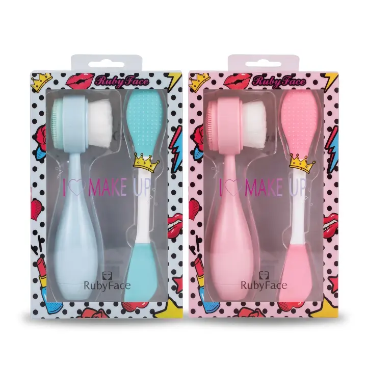 Ruby Face Brush 2pcs Kit (PVC)