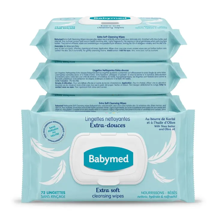 Babymed Wipes 72pcs