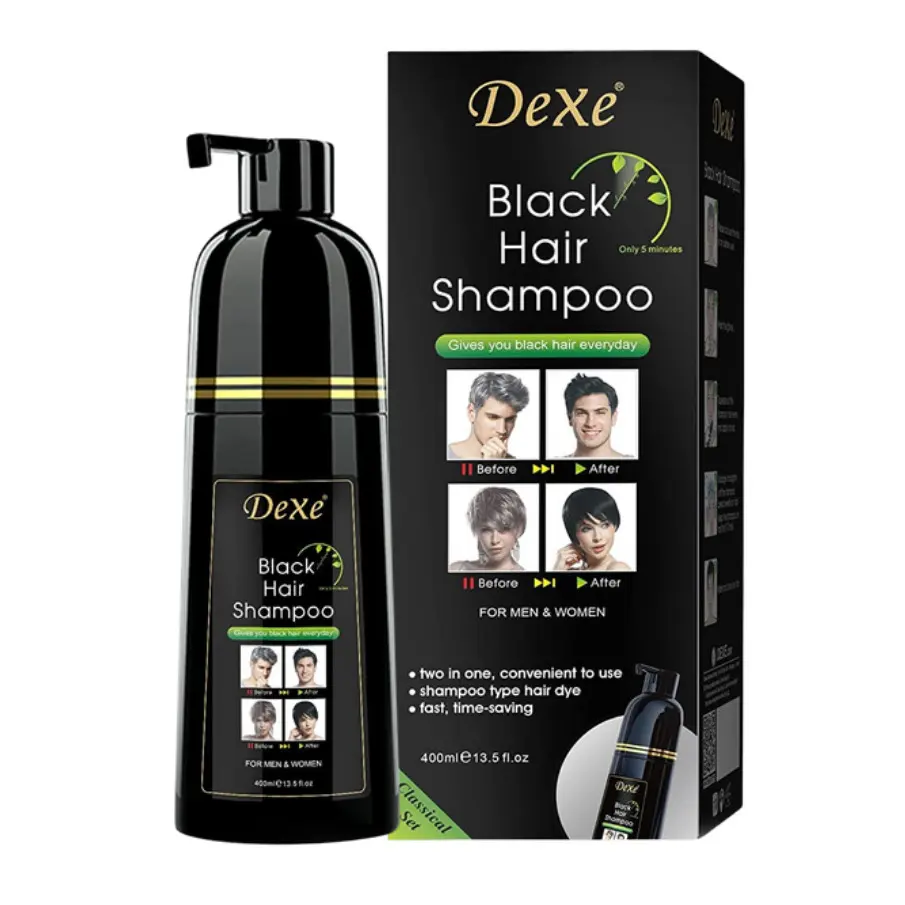 Dexe Hair Color Shampoo Pump 400ml, foto 1