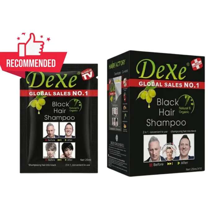 Dexe Hair Color Shampoo 25ml (BLACK) - SQ