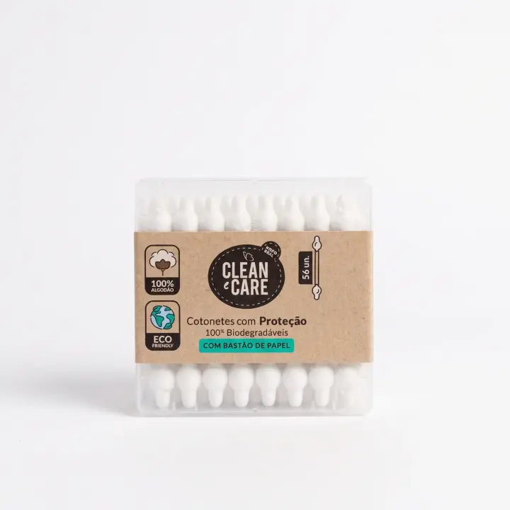 Clean e Care Safety Cotton Buds 56 un. Eco Friendly
