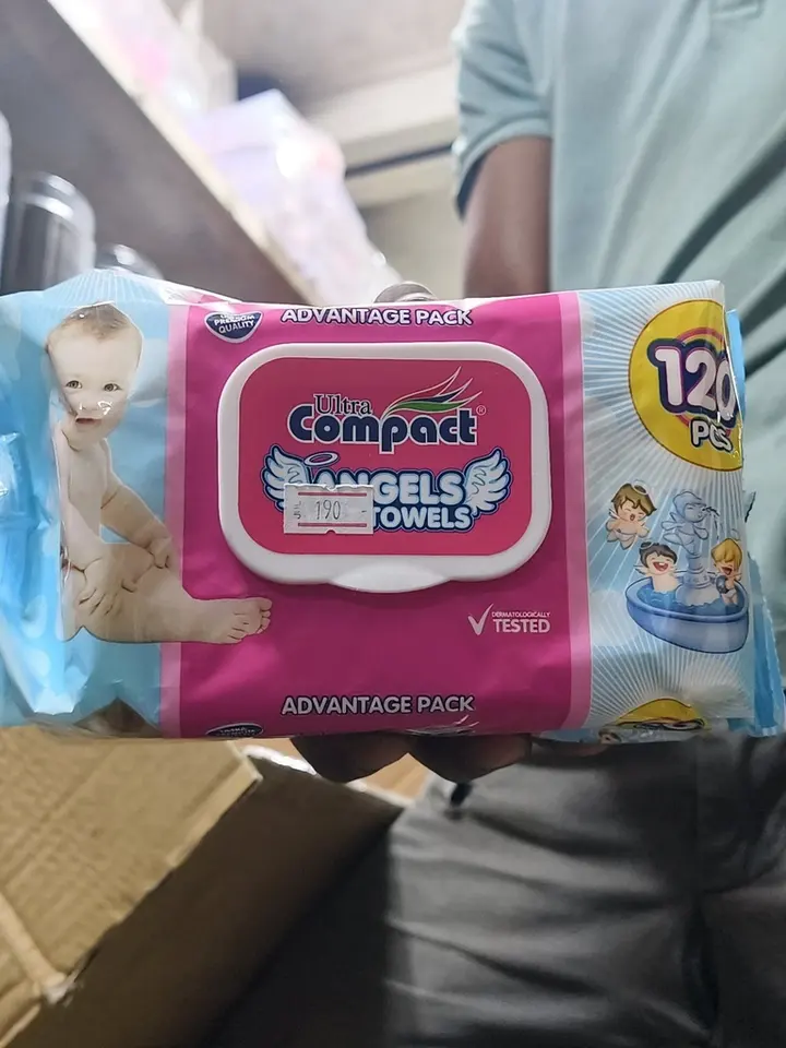 Compact Baby Wipes 120pcs, foto 1