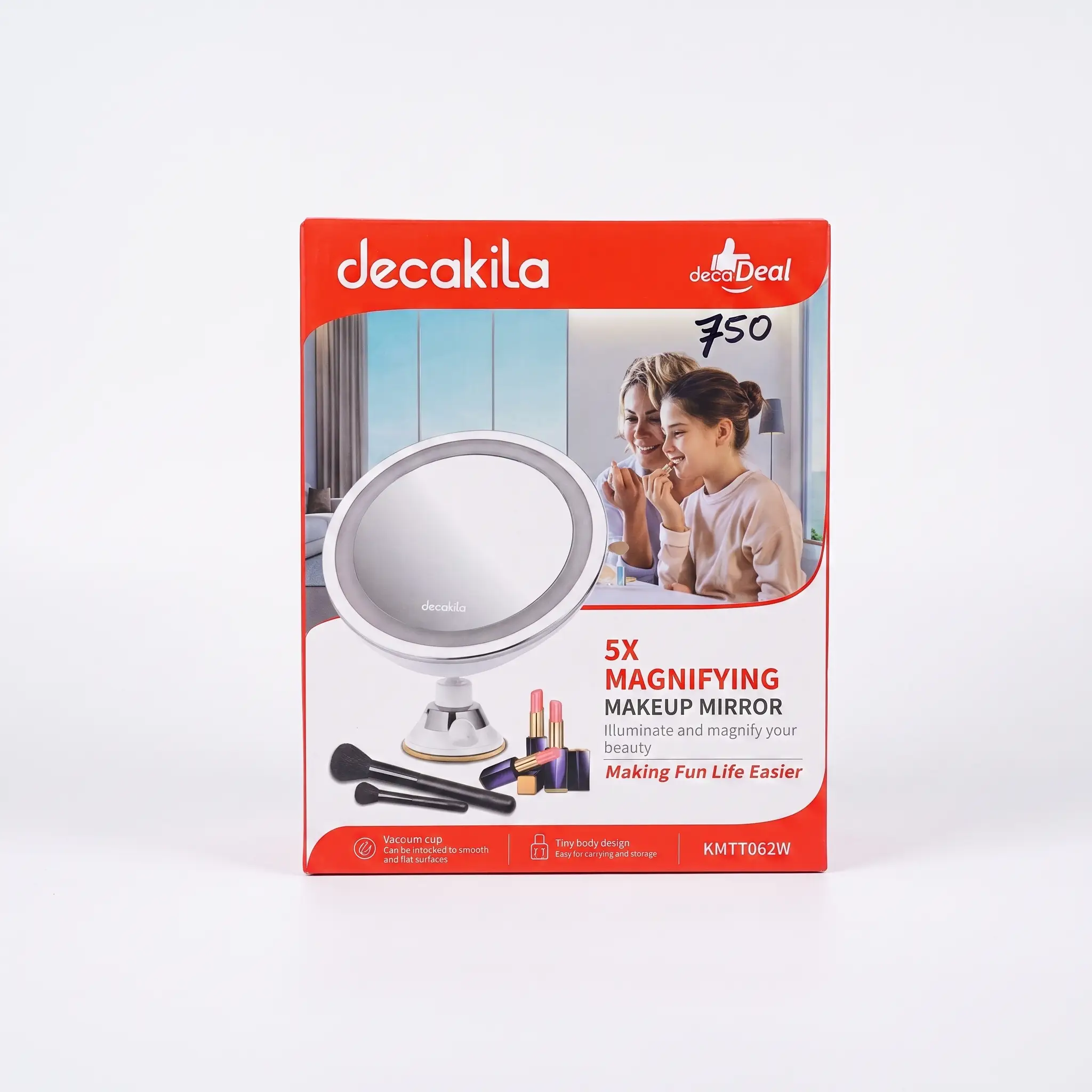 DECAKILA MAGNIFYING MAKEUP MIRROR 5X