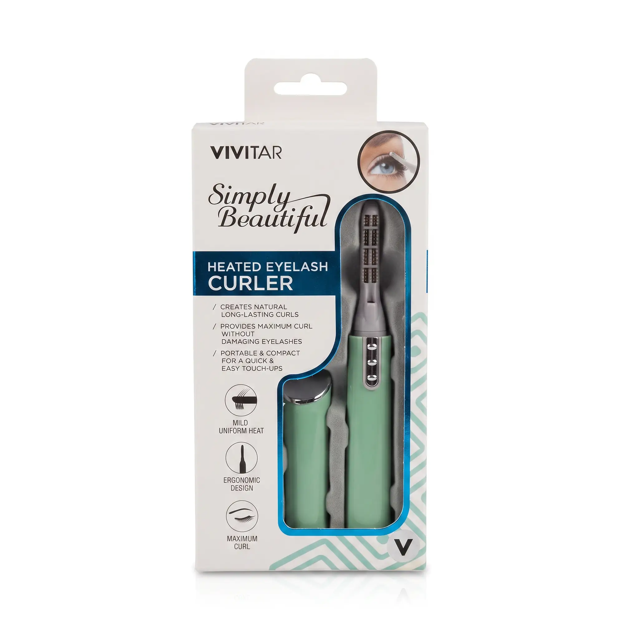 VIVITAR HEATED EYELASH CURLER PG-V017-MINT