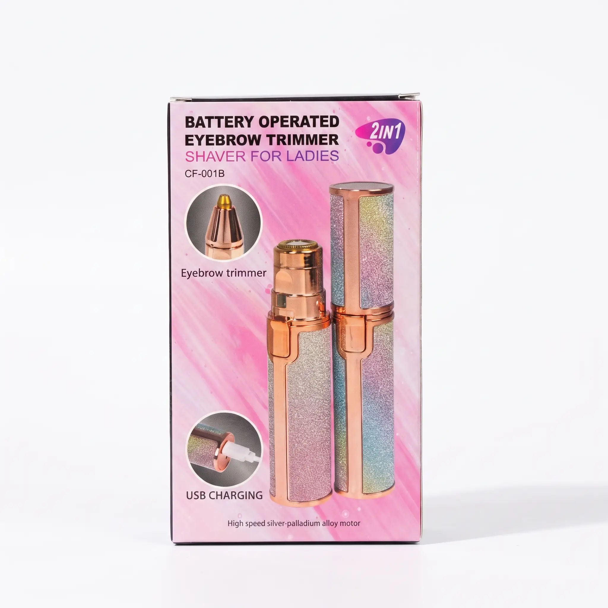 EYEBROW TRIMMER SHAVER FOR LADIES CF-001B 2in1