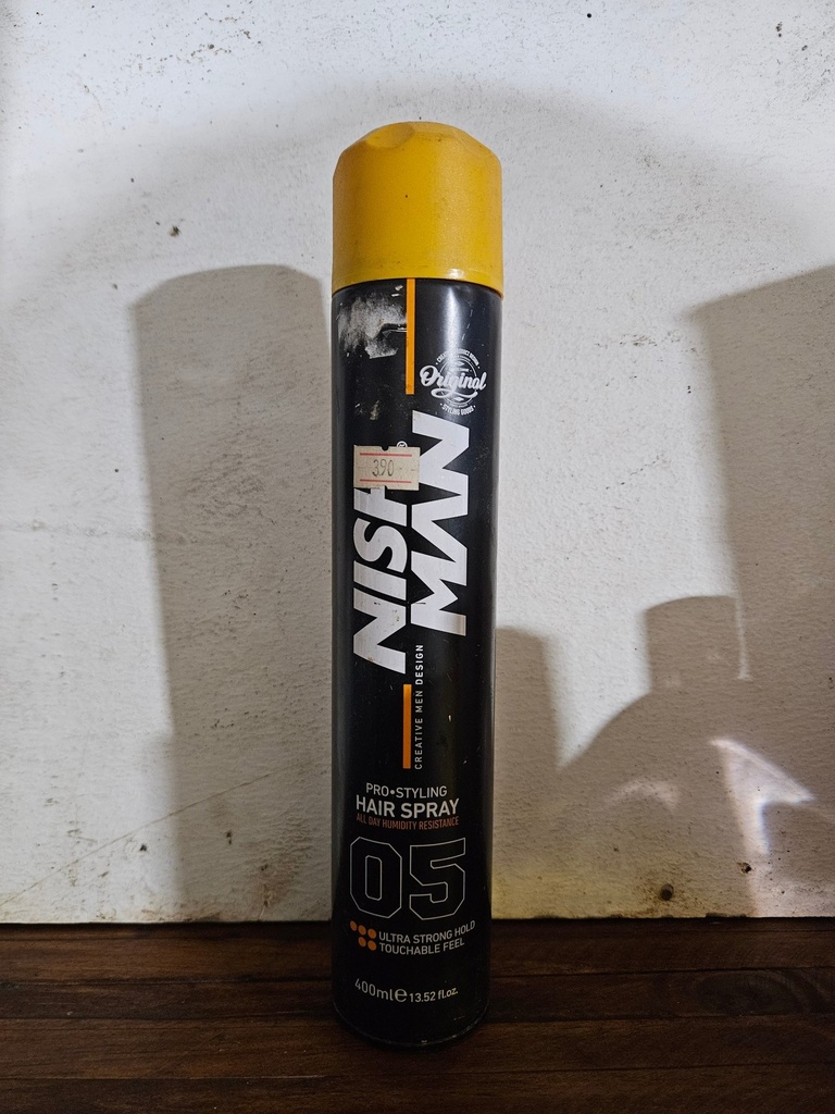 Nish Man Pro-Styling Hair Spray 400ml 05 Ultra Strong Hold
