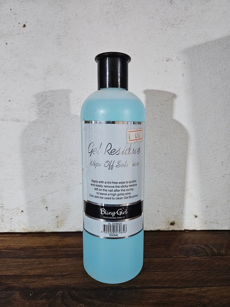 Bling Girl Gel Residue Wipe Off 500ML