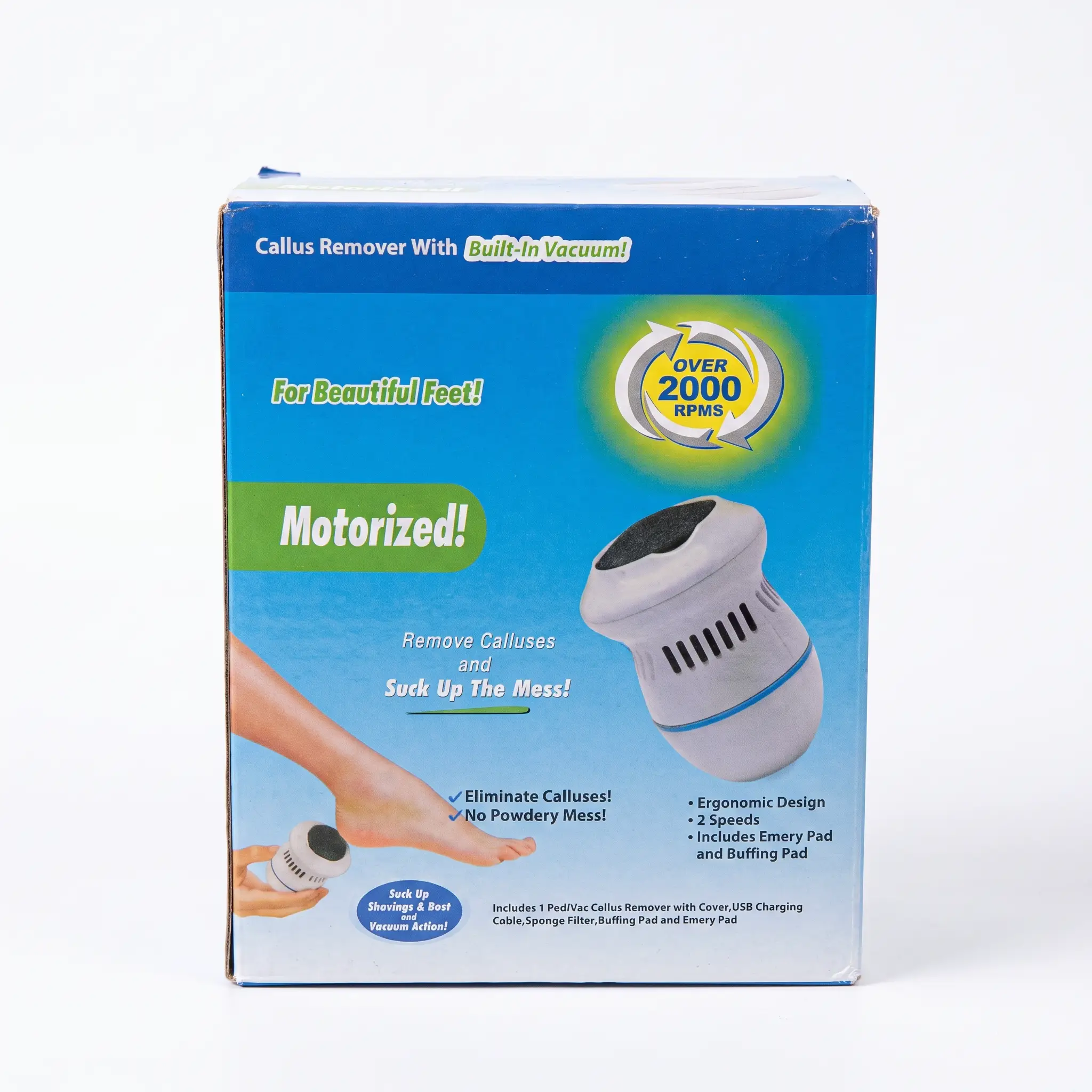 Callus Remover With Built in Vacuum Electronic