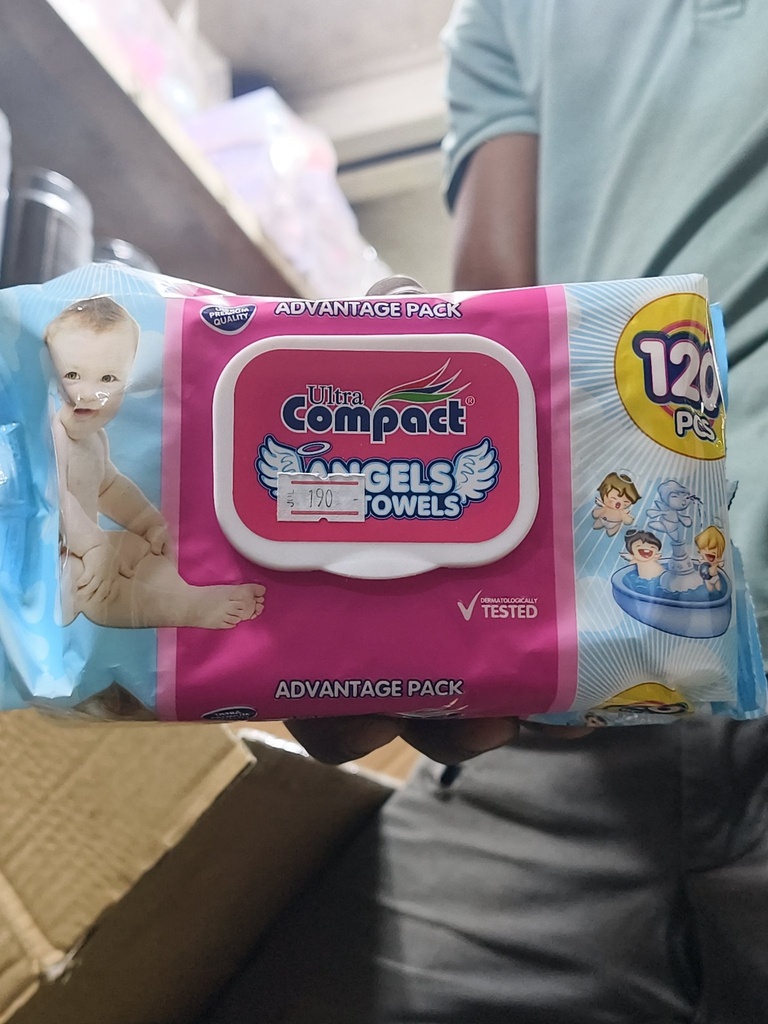 Compact Baby Wipes 120pcs (1x6x6)
